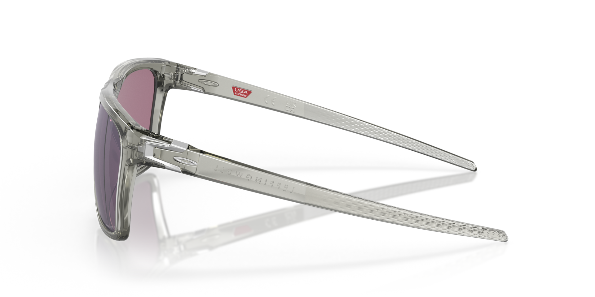 LEFFINGWELL Grijs inkt KunststofSunglass Frames van B24, Zijaanzicht