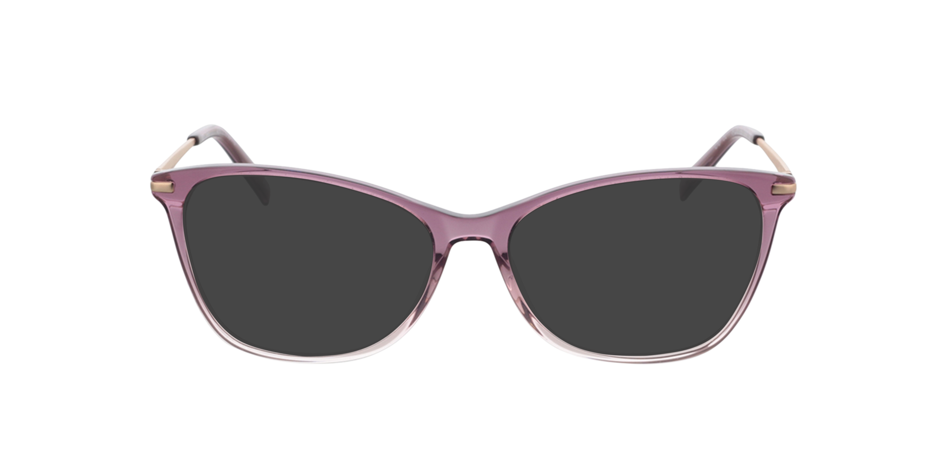 Emily Roze  &  roze goud  &  violet AcetaatEyeglass Frames van B24, met getinte lenzen