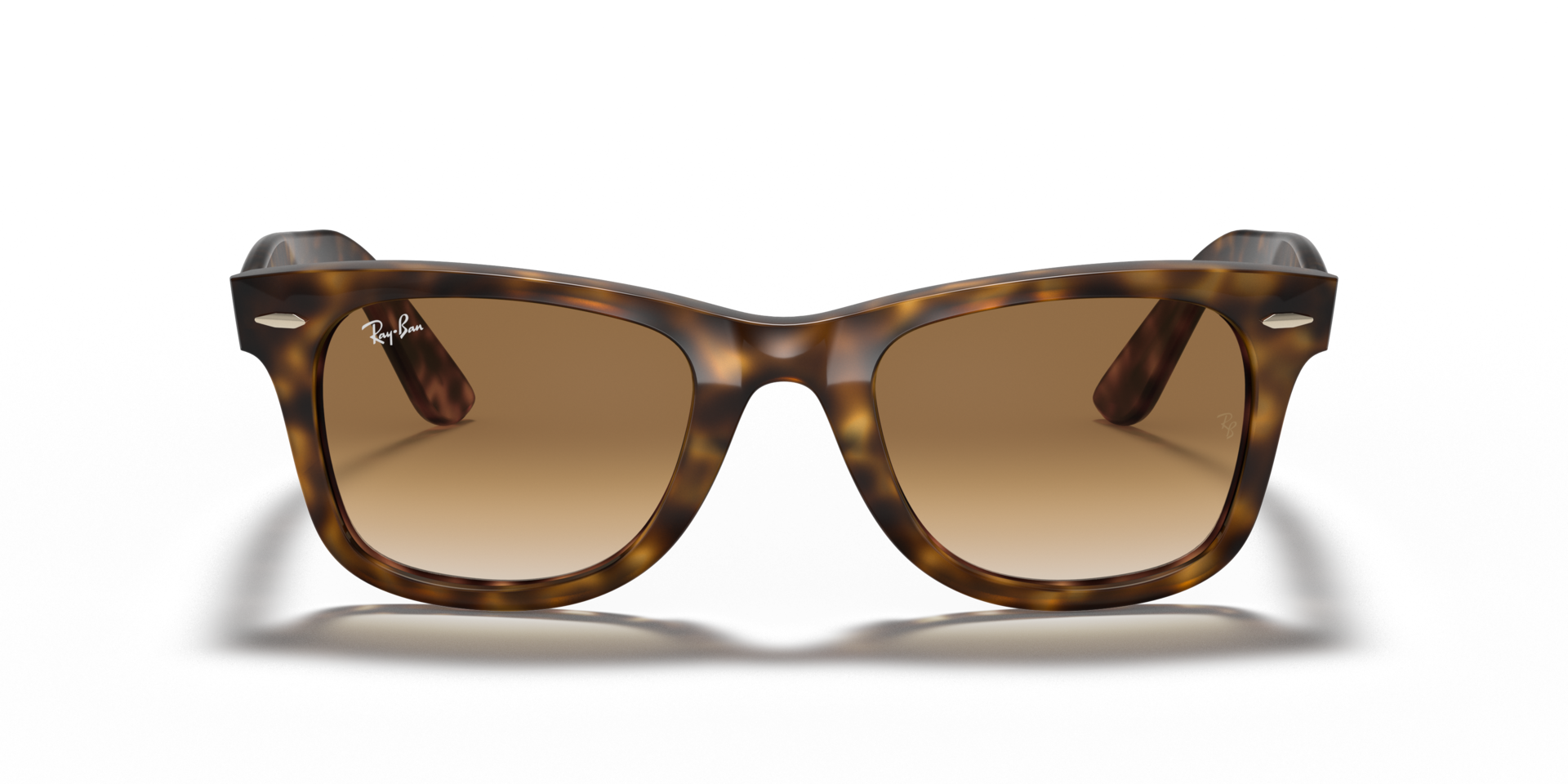 RB4340 Licht Havana KunststofSunglass Frames van B24, Vooraanzicht