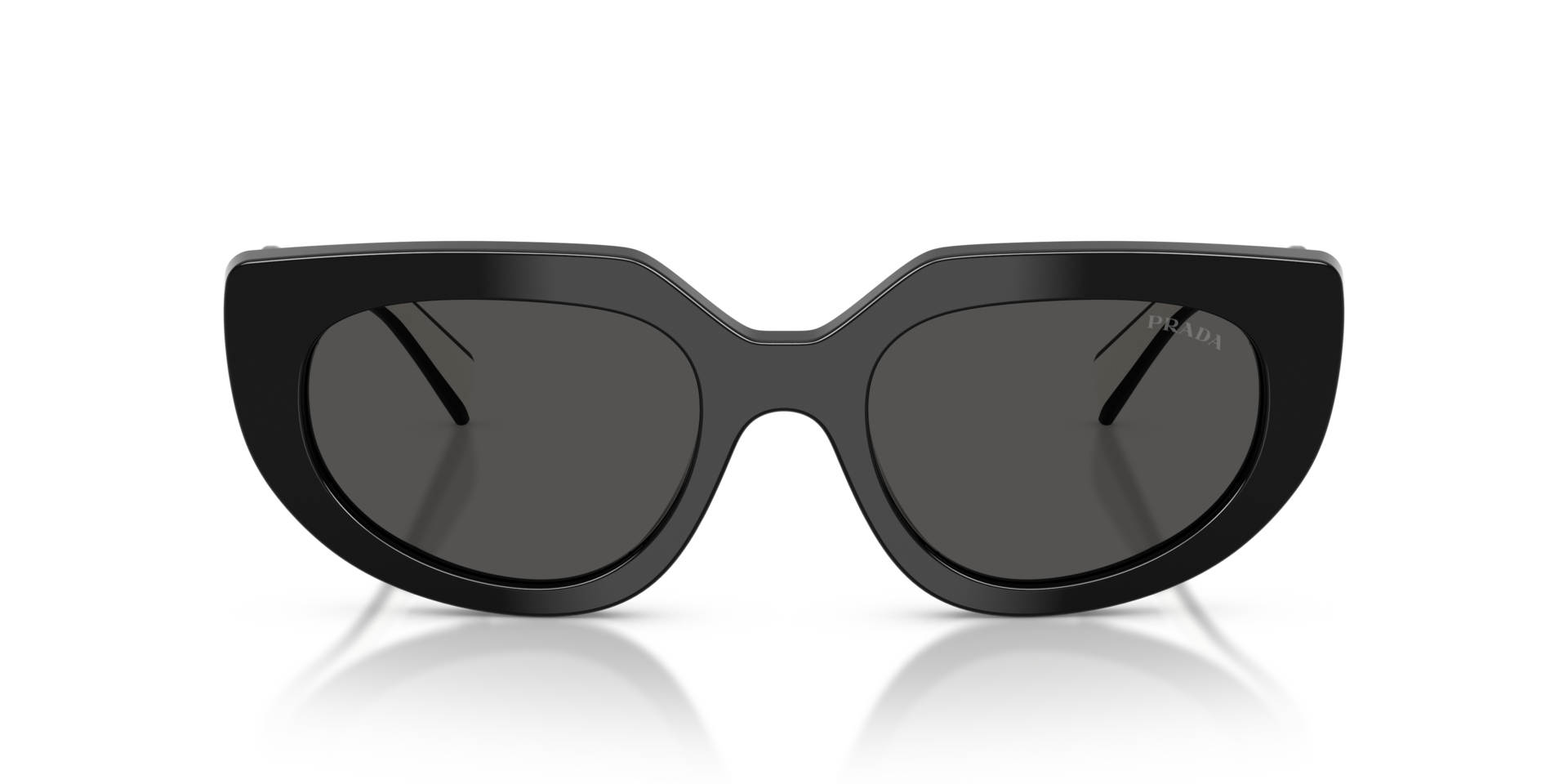 PR D02S Schwarz AcetatSunglass Frames von B24, Vorderansicht