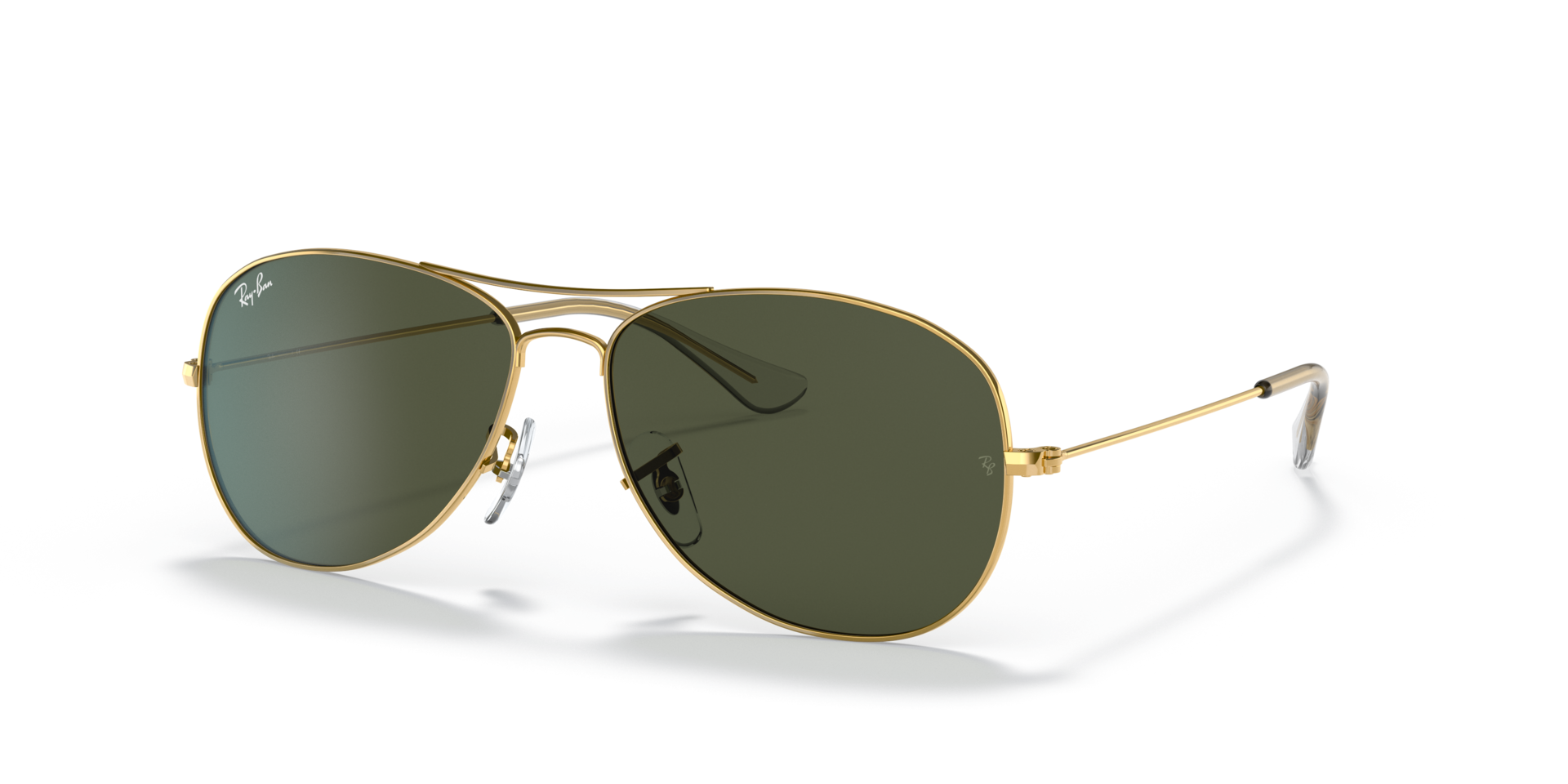 Cockpit Arista Gold MetallSunglass Frames von B24, Dreiviertelansicht