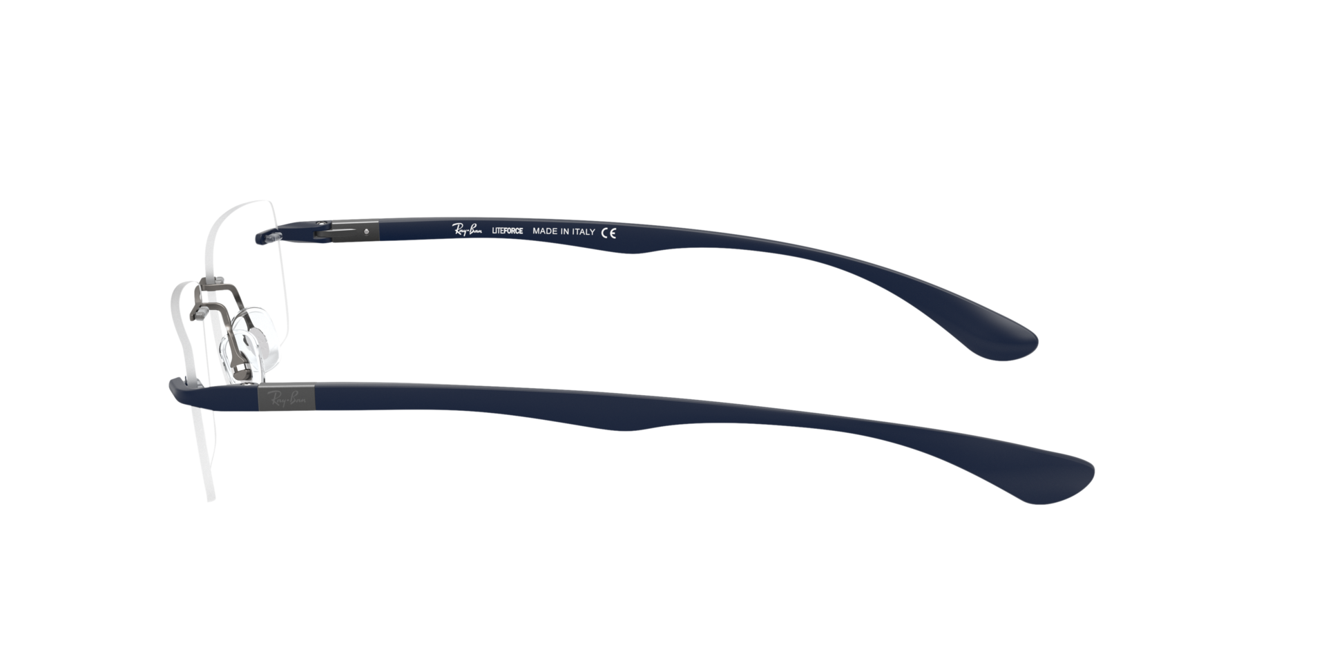 RB8724 Staalgrijs TitaanEyeglass Frames van B24, Zijaanzicht