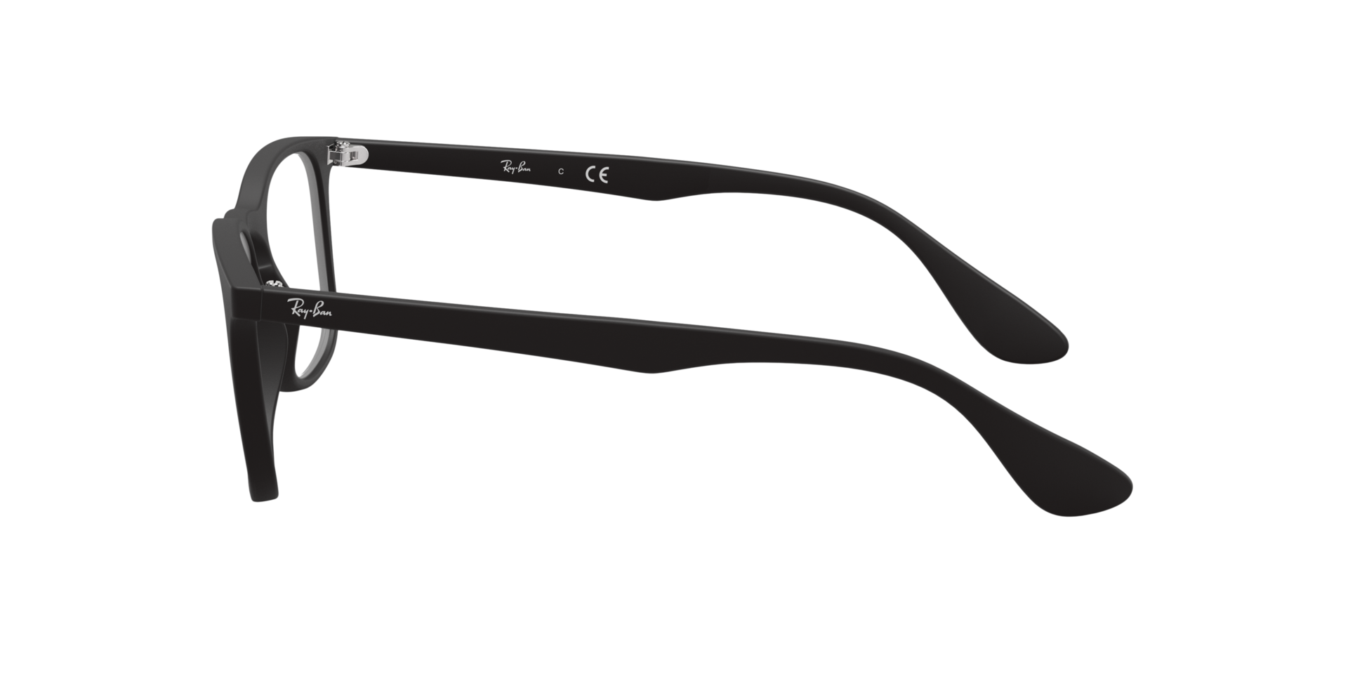 RB7074 Rubber Black KunststoffEyeglass Frames von B24, Seitenansicht