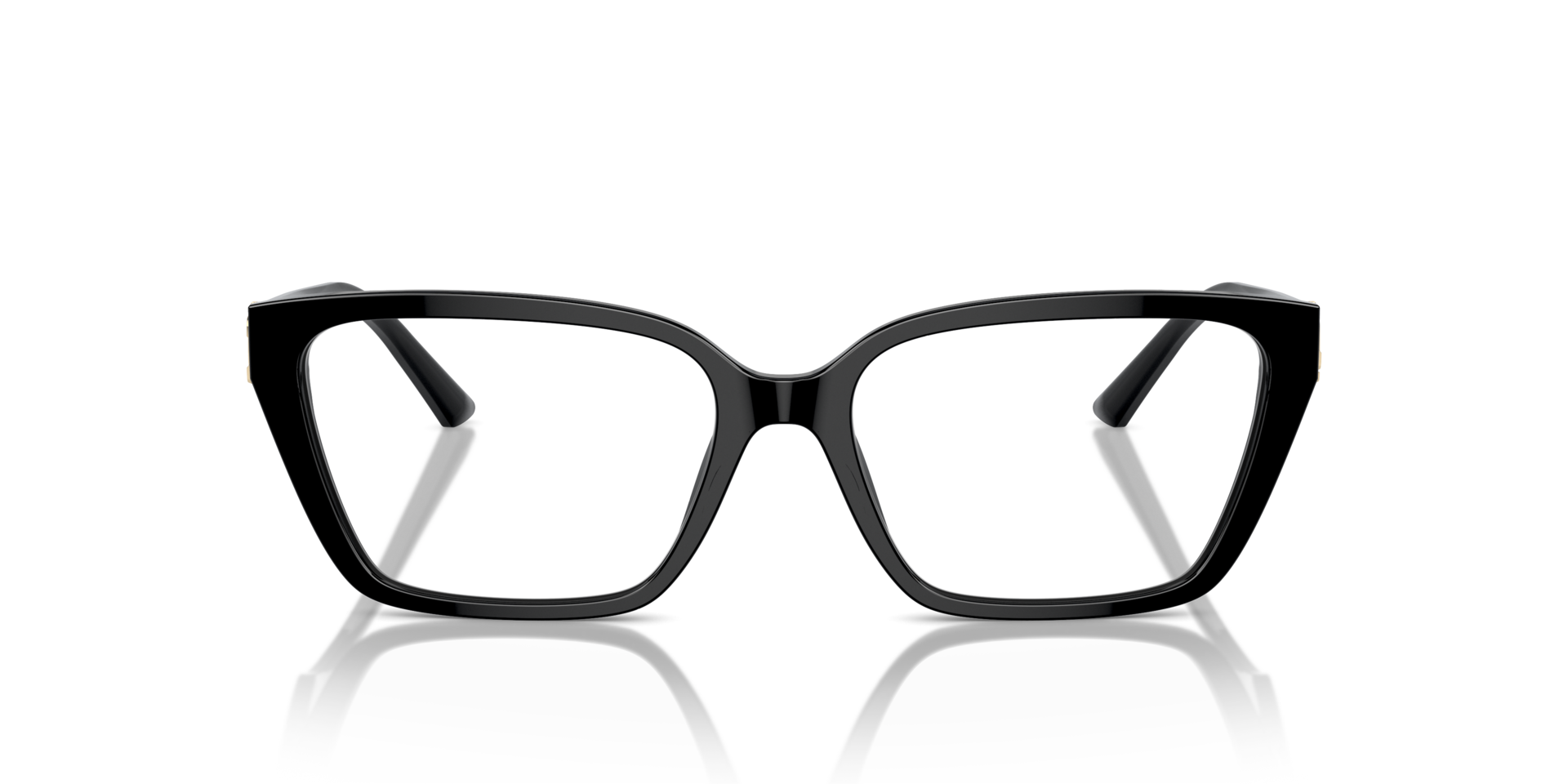JC3008 Zwart AcetaatEyeglass Frames van B24, Vooraanzicht