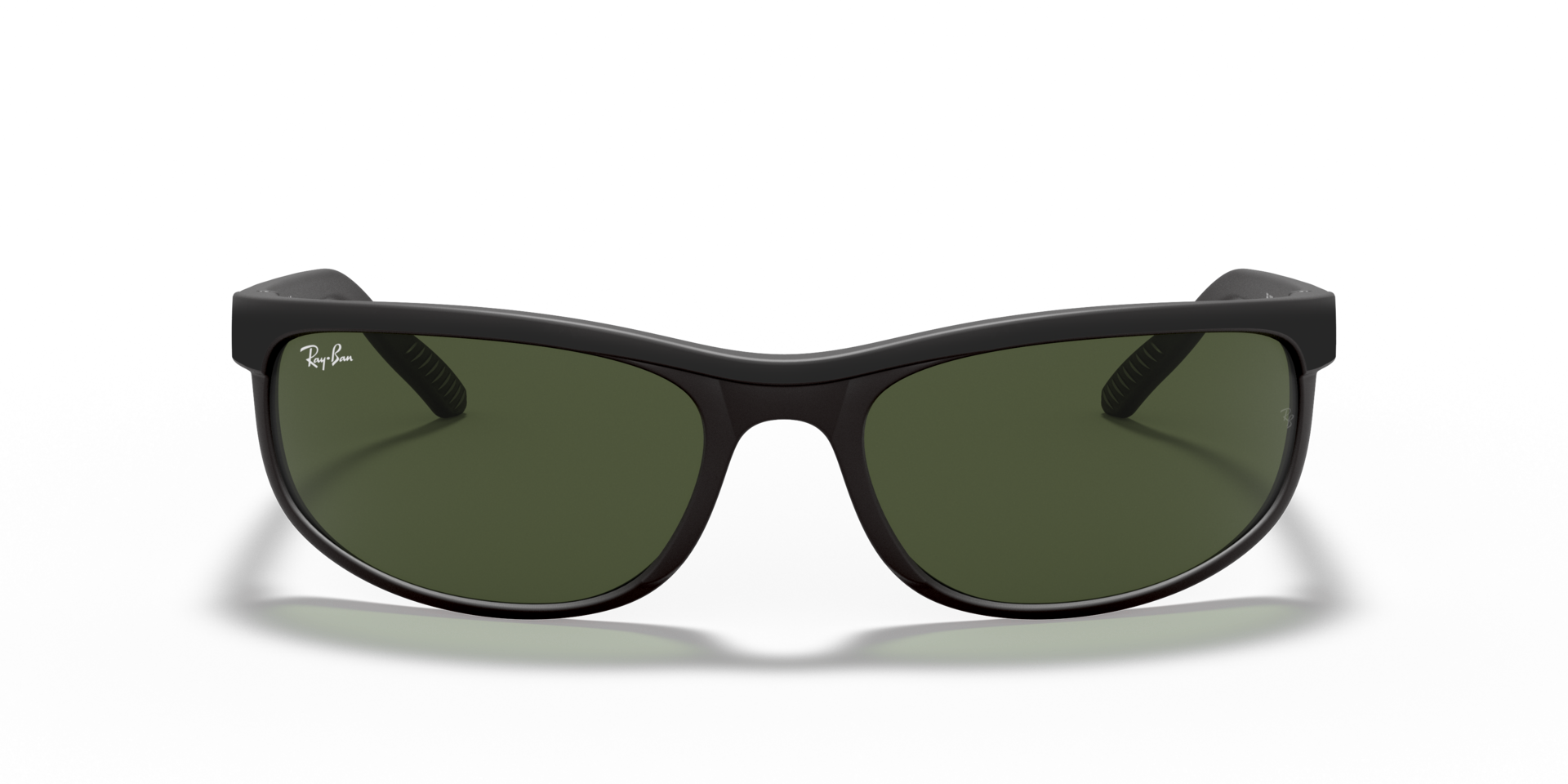 RB2027 Zwart KunststofSunglass Frames van B24, Vooraanzicht