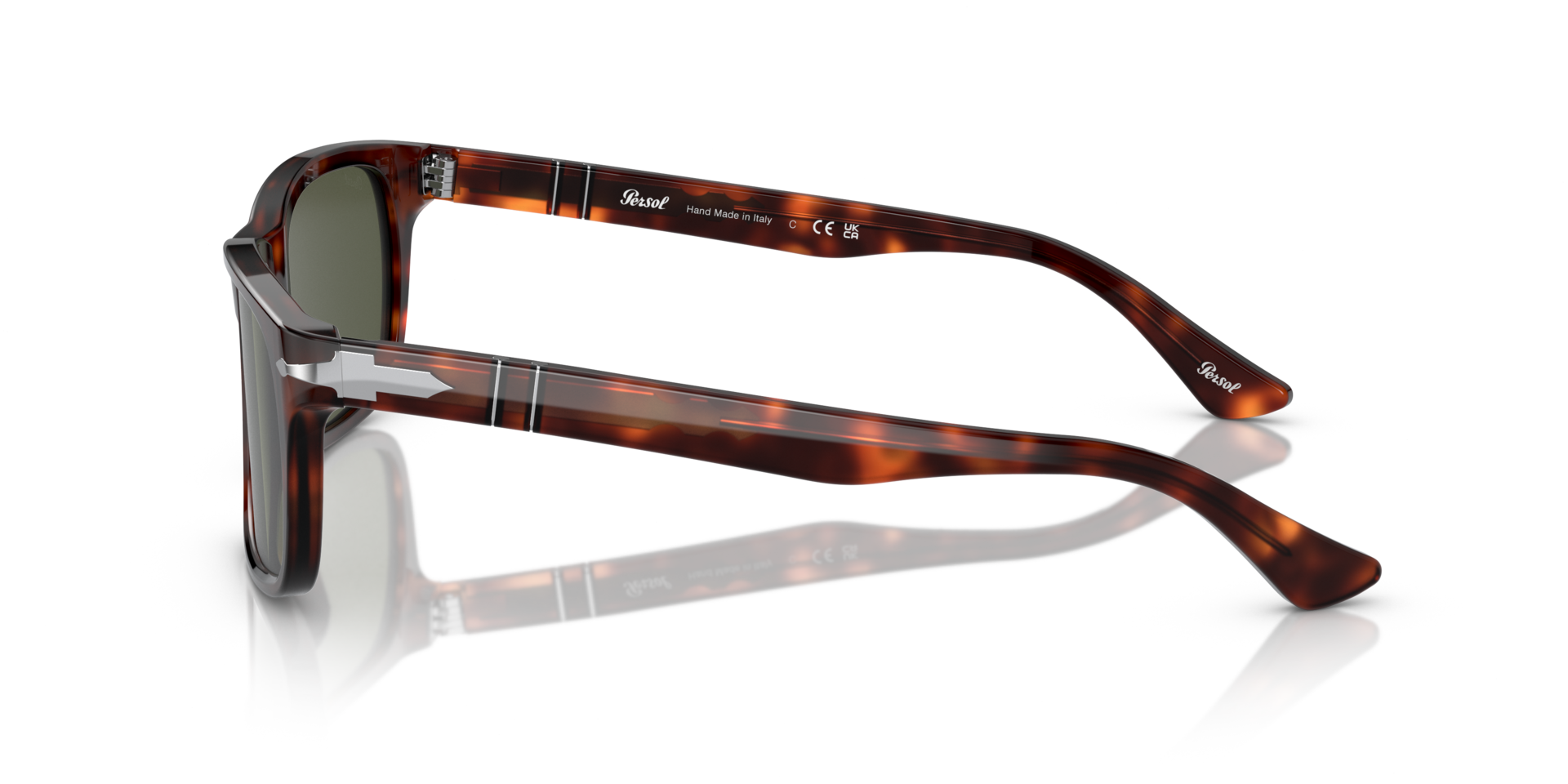 PO3048S Havana AcetatSunglass Frames von B24, Seitenansicht