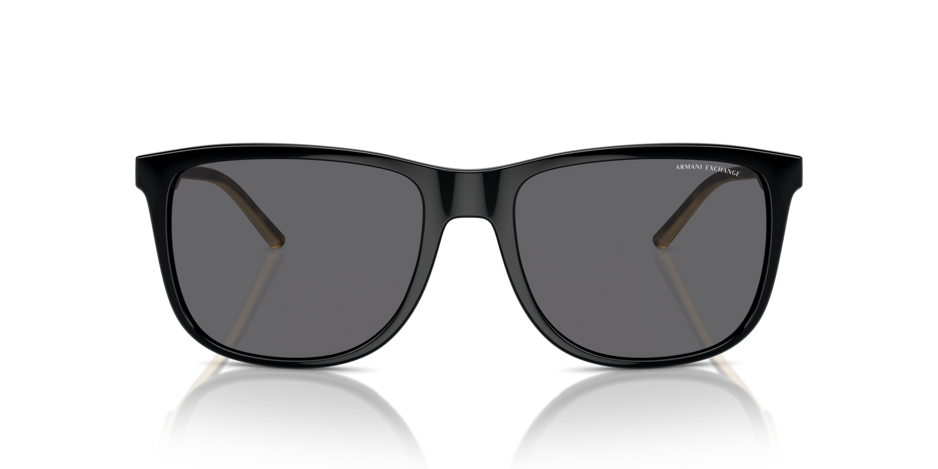 AX4070S Glanzend zwart KunststofSunglass Frames van B24, Vooraanzicht