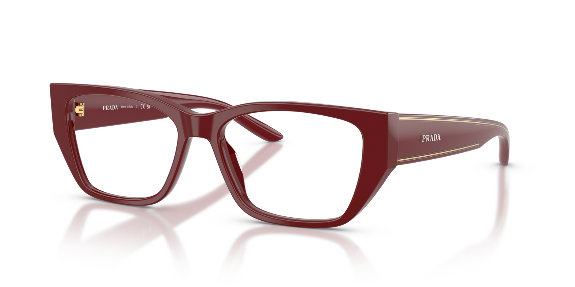 PR D20V Marsala AcetaatEyeglass Frames van B24, Hoekweergave