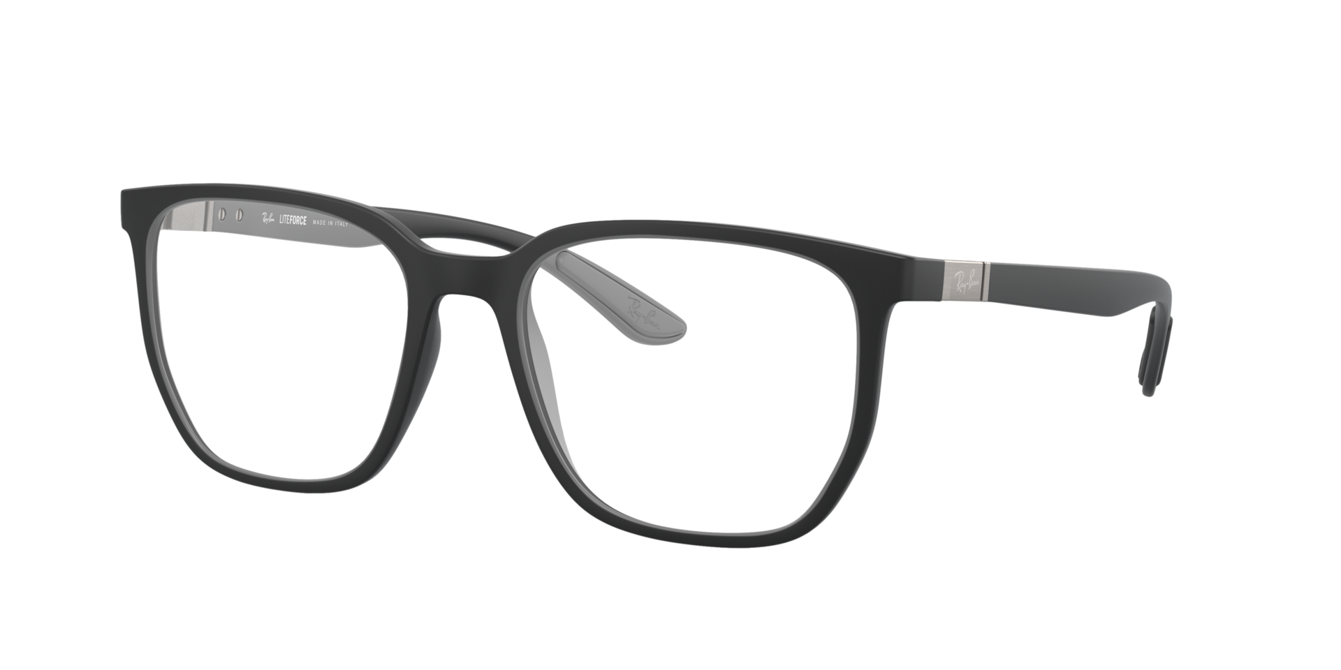 RB7235 Zand zwart KunststofEyeglass Frames van B24, Hoekweergave