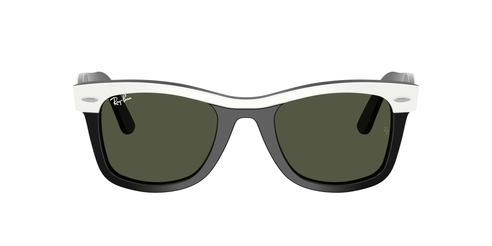 RB2240 White On Black AcetaatSunglass Frames van B24, met getinte lenzen