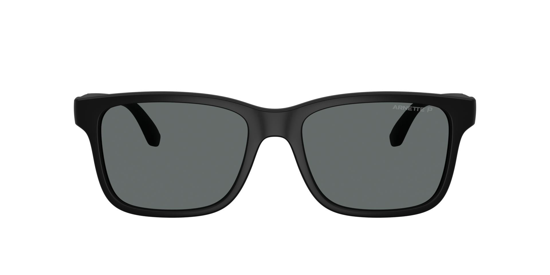 AN4378 Matte Recycled Black KunststoffSunglass Frames von B24, mit getönten Gläsern