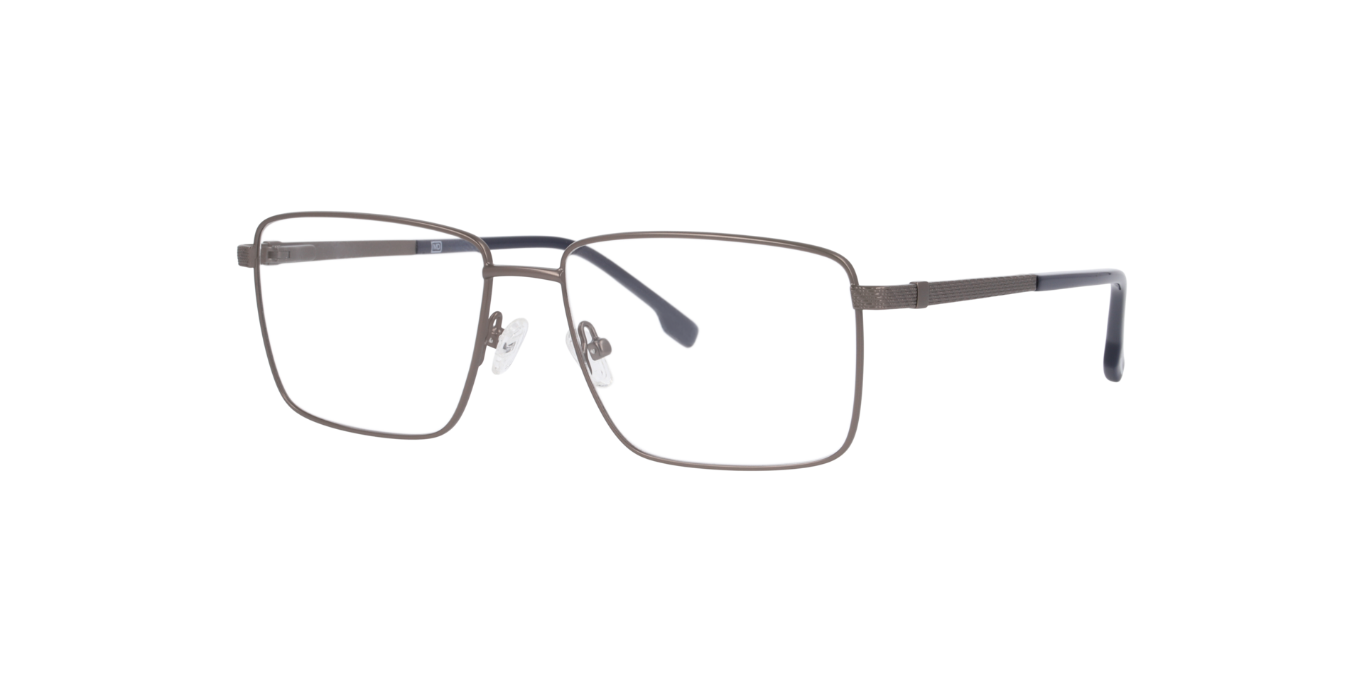 Sheffield Gunmetal MetallEyeglass Frames von B24, Dreiviertelansicht