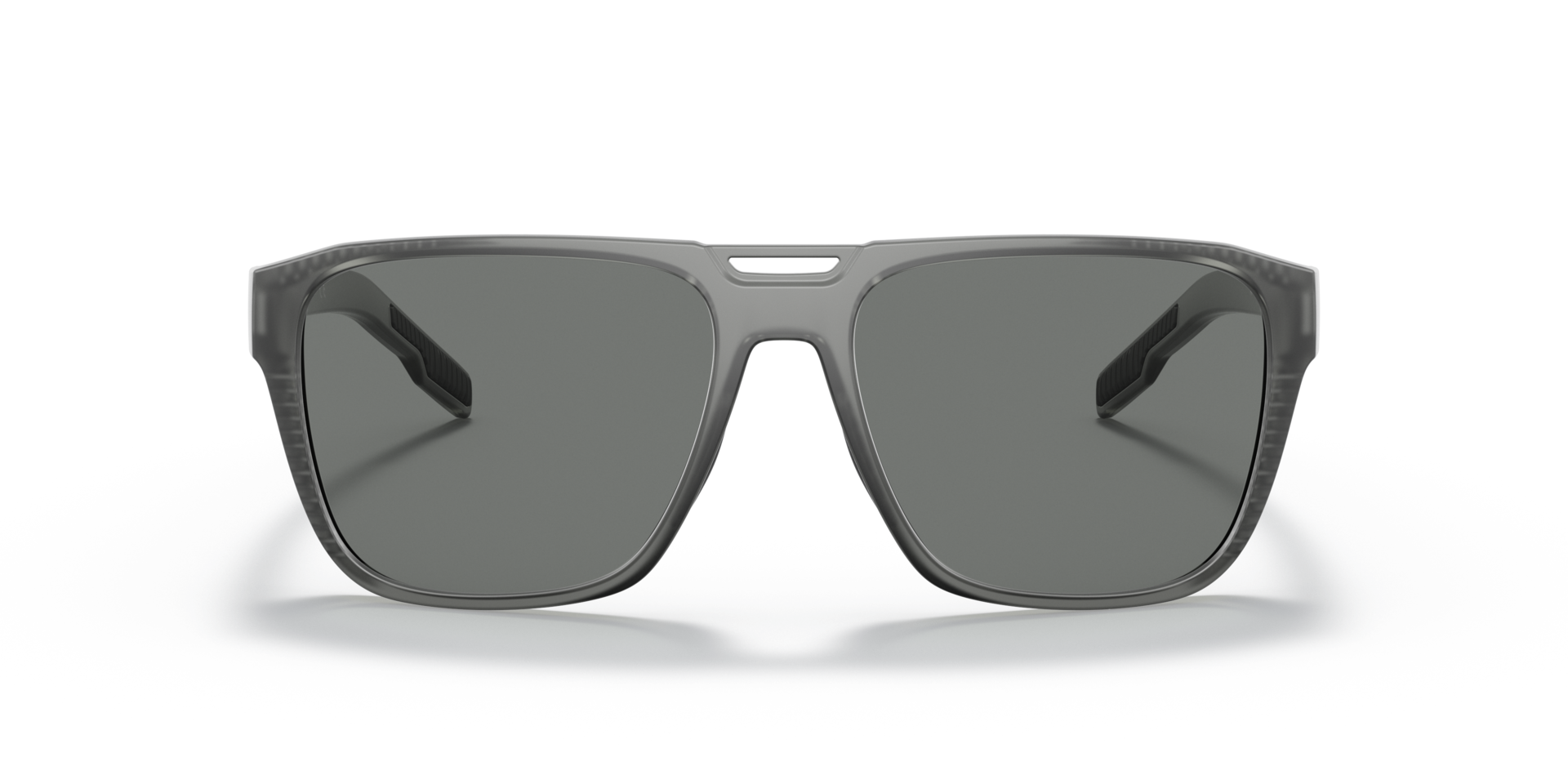 XD9038 Matte Smoke Crystal KunststoffSunglass Frames von B24, Vorderansicht