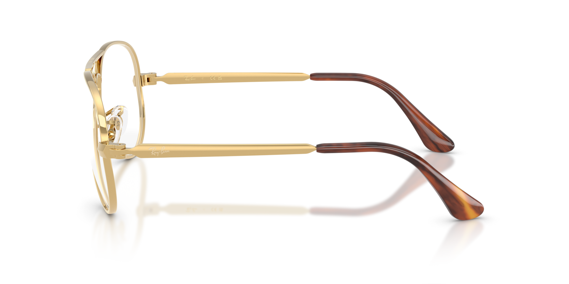 RB3925V Arista Gold MetallEyeglass Frames von B24, Seitenansicht