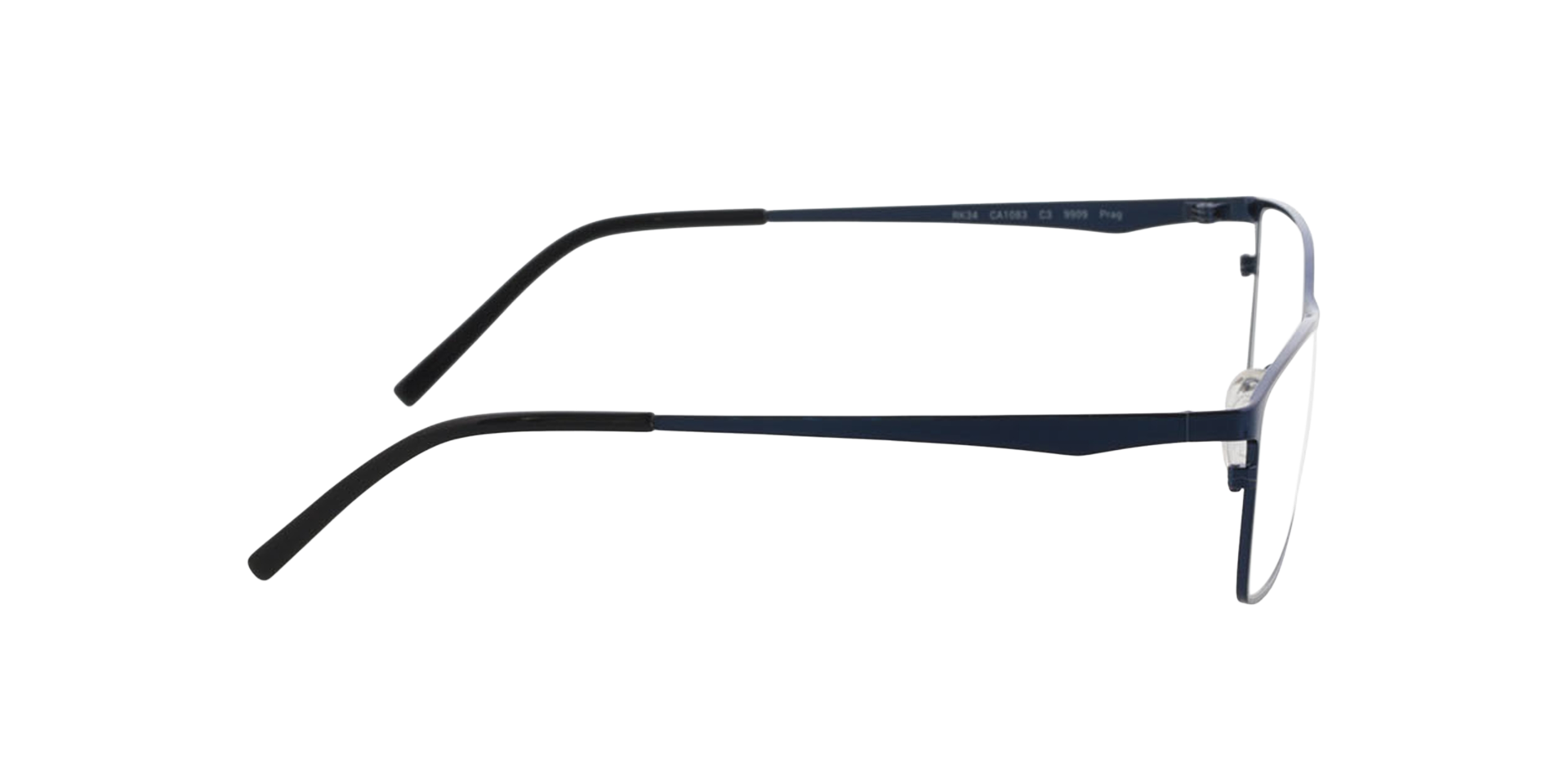 Prag Blau TitanEyeglass Frames von B24, Seitenansicht