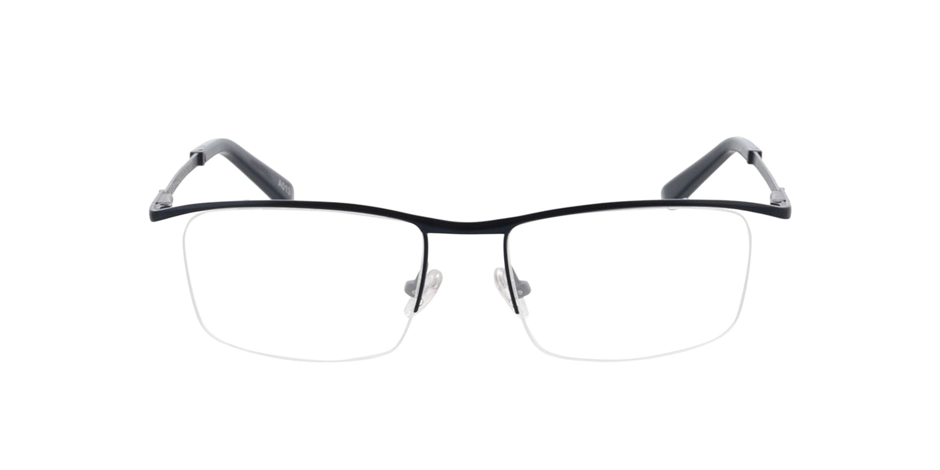 Derry Matblauw  &  marineblauw MetaalEyeglass Frames van B24, Vooraanzicht