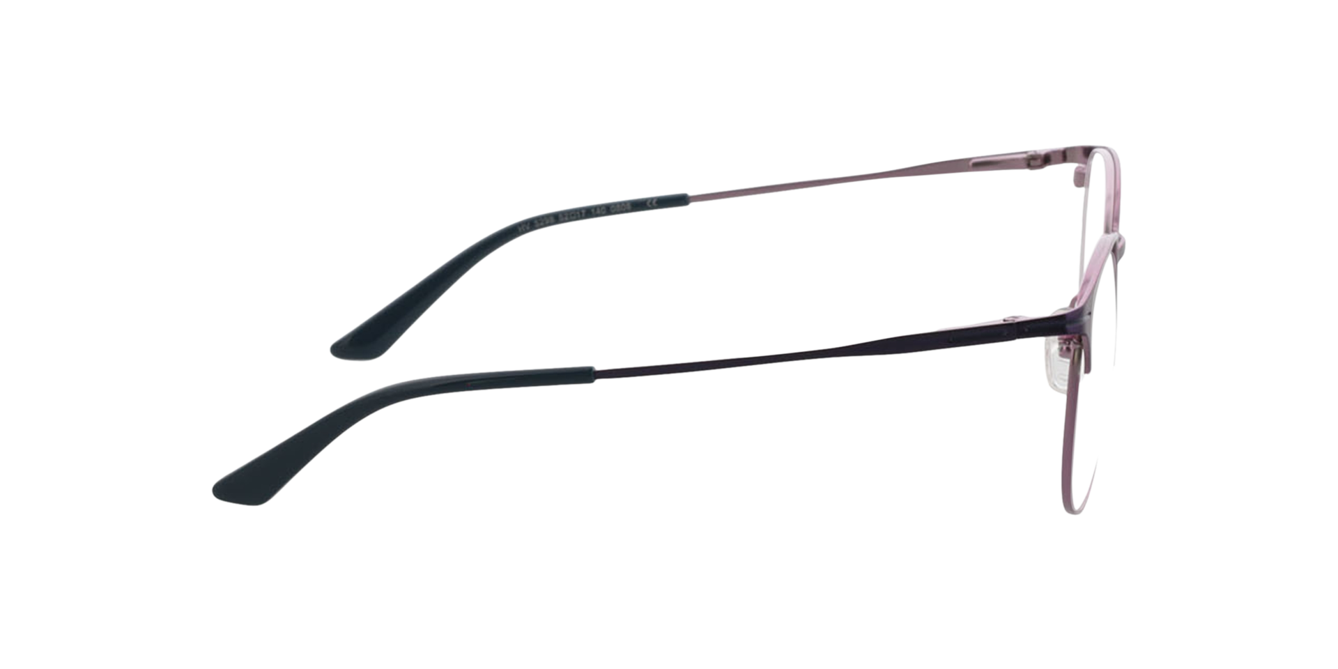 Cambridge Matt Purple  &  Blue  &  Matt Pink MetallEyeglass Frames von B24, Seitenansicht