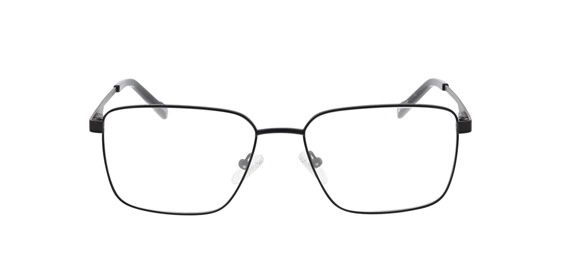 Derby Mattschwarz MetallEyeglass Frames von B24, Vorderansicht