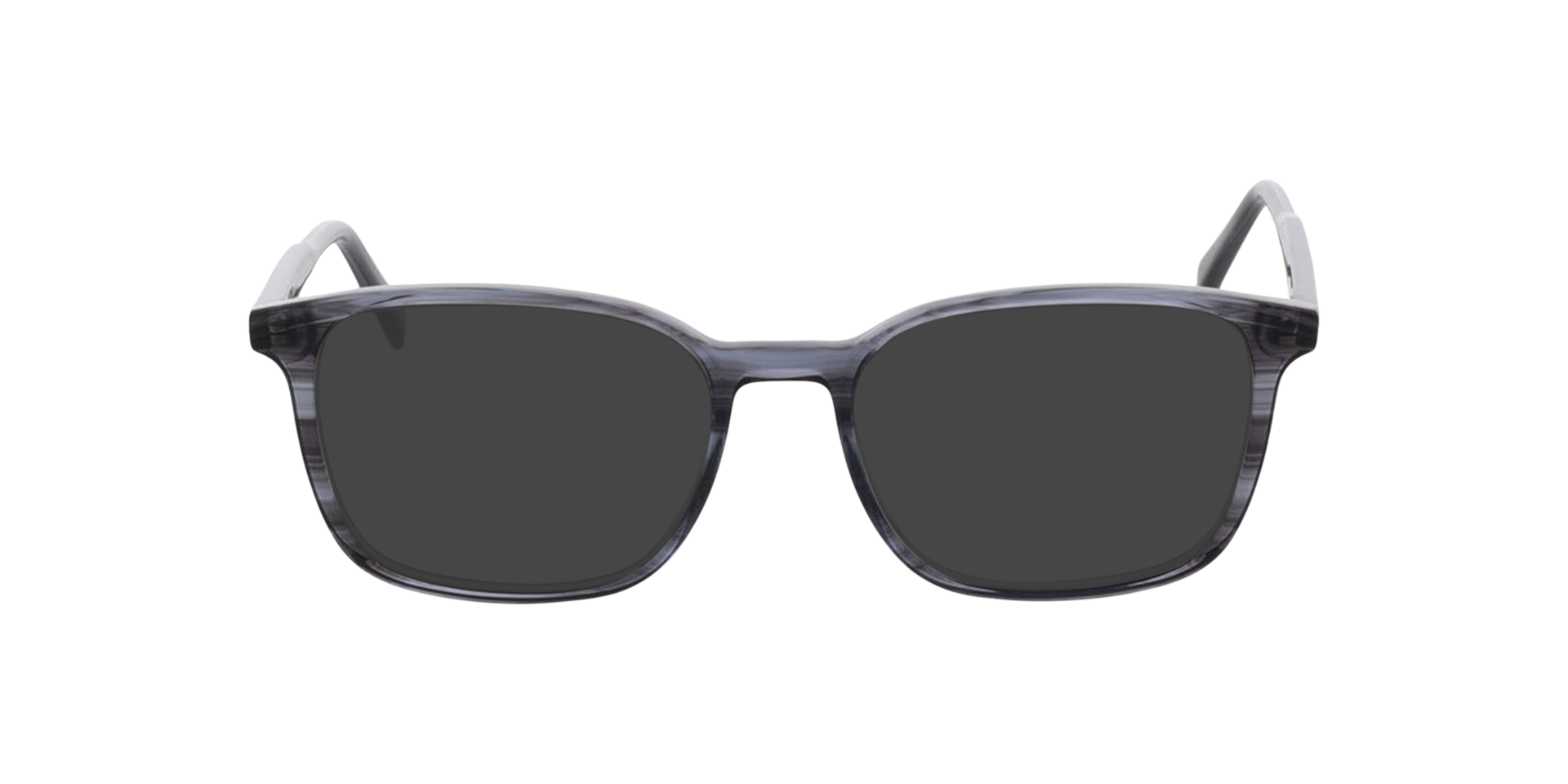 Barcelona Crystal Grey Horn AcetaatEyeglass Frames van B24, met getinte lenzen