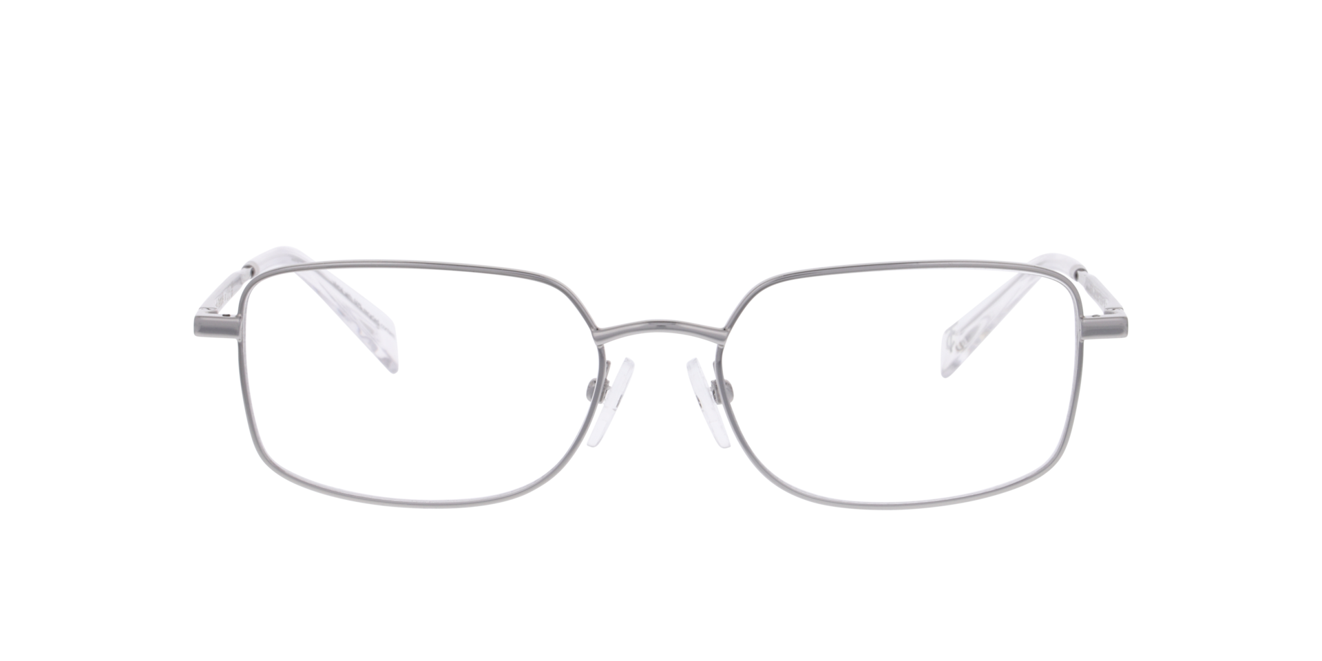 Silva Silber MetallEyeglass Frames von B24, Vorderansicht