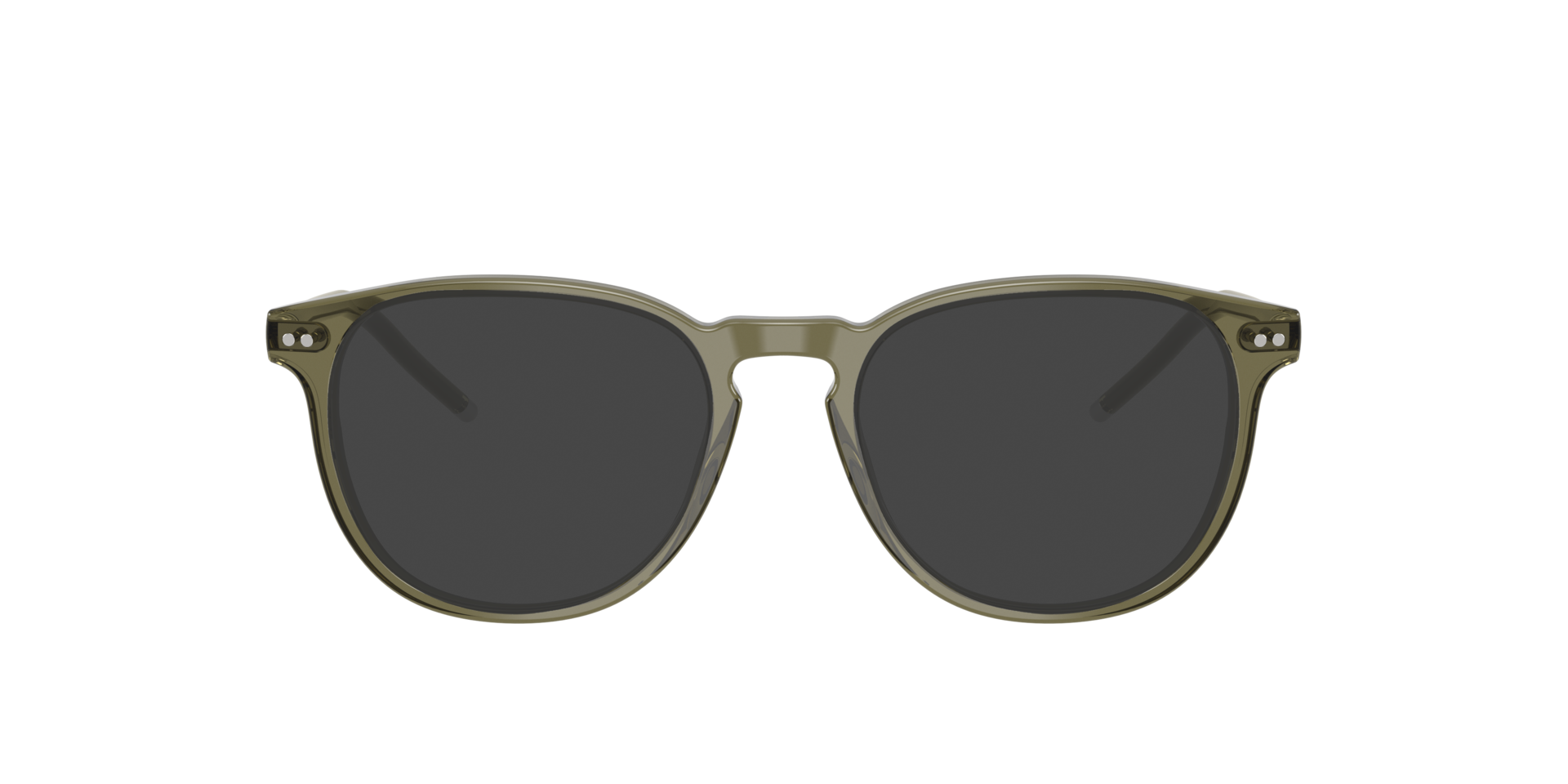 PH2225 Shiny Transparent Olive Green AcetatEyeglass Frames von B24, mit getönten Gläsern