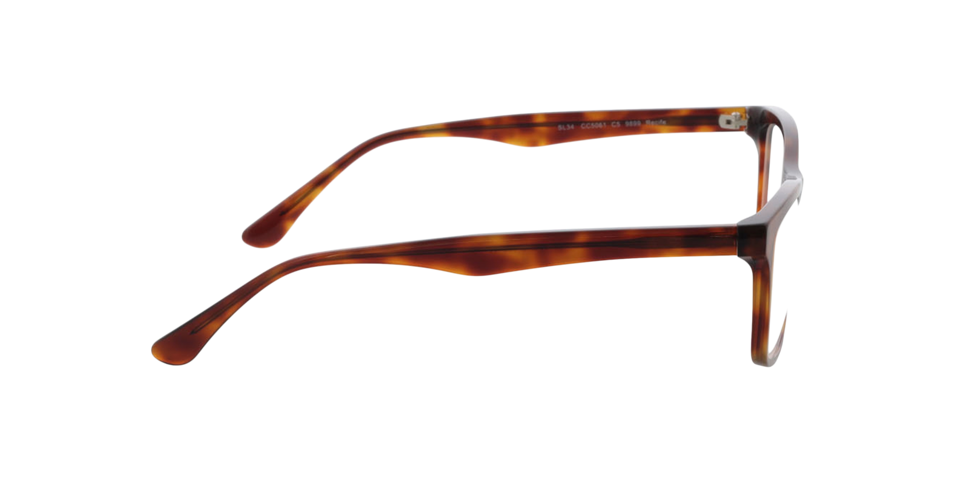 Recife Bruin AcetaatEyeglass Frames van B24, Zijaanzicht