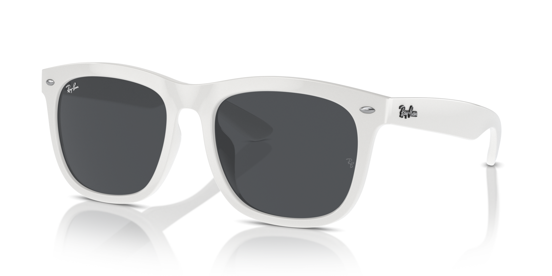 RB4260D Weiß KunststoffSunglass Frames von B24, Dreiviertelansicht
