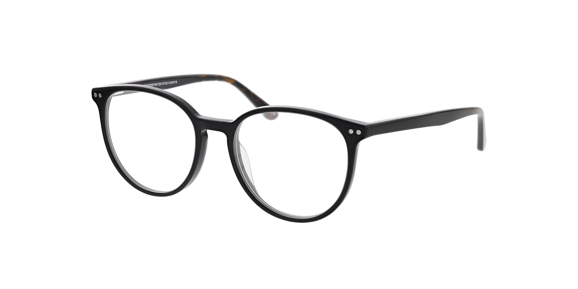 Sevilla Schwarz AcetatEyeglass Frames von B24, Dreiviertelansicht