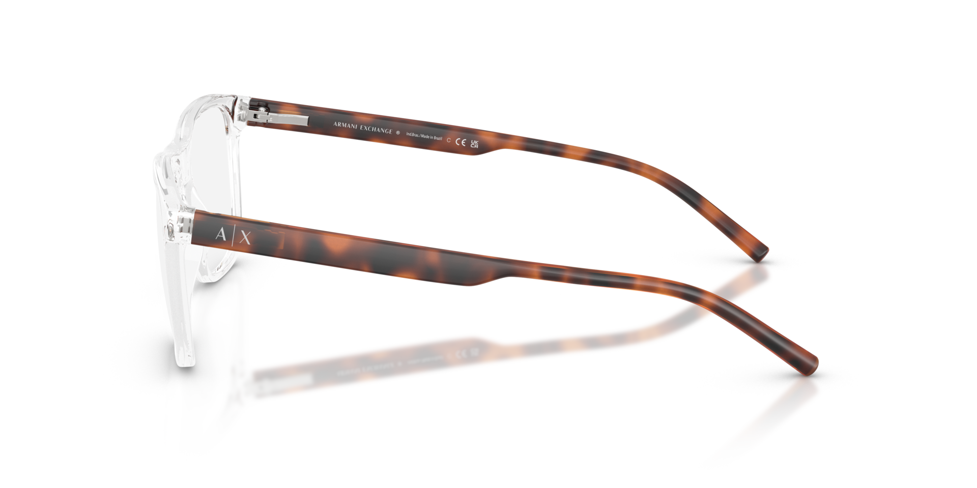 AX3048 Kristall KunststoffEyeglass Frames von B24, Seitenansicht
