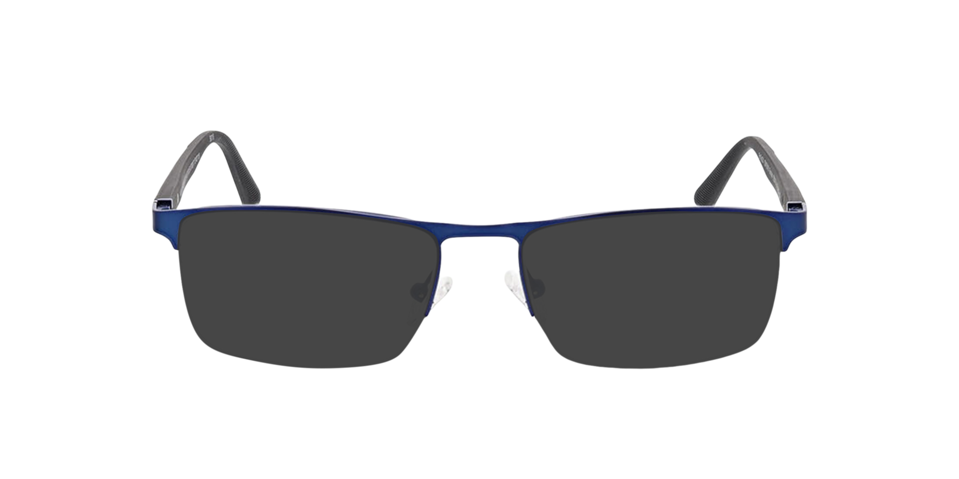 Boston Matt Dark Blue MetaalEyeglass Frames van B24, met getinte lenzen