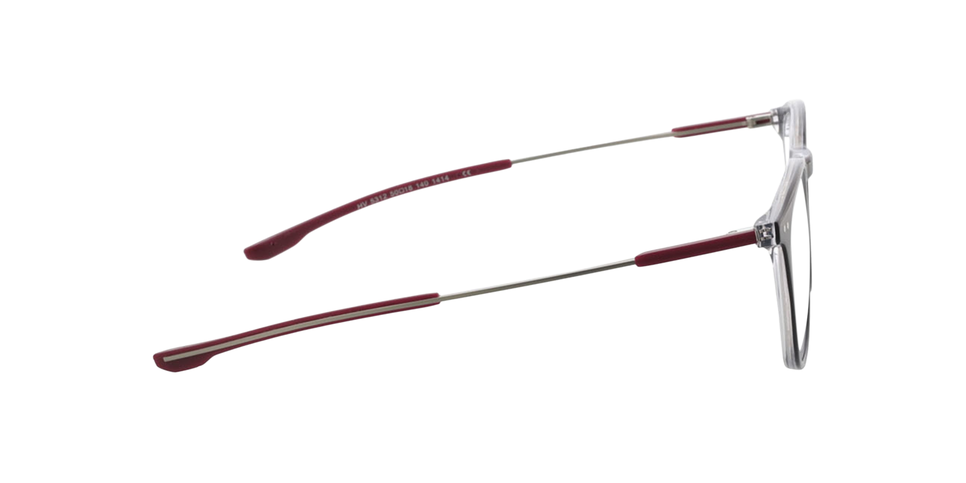 Malibu Tweelaags grijs AcetaatEyeglass Frames van B24, Zijaanzicht