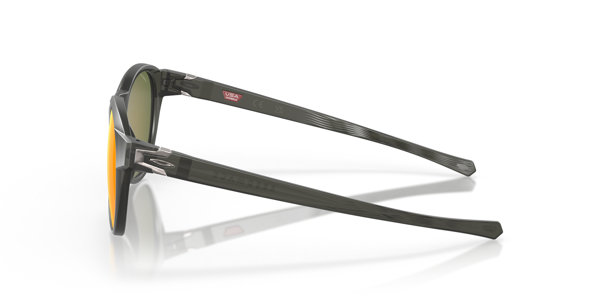 Reedmace Matte Grey Smoke KunststoffSunglass Frames von B24, Seitenansicht