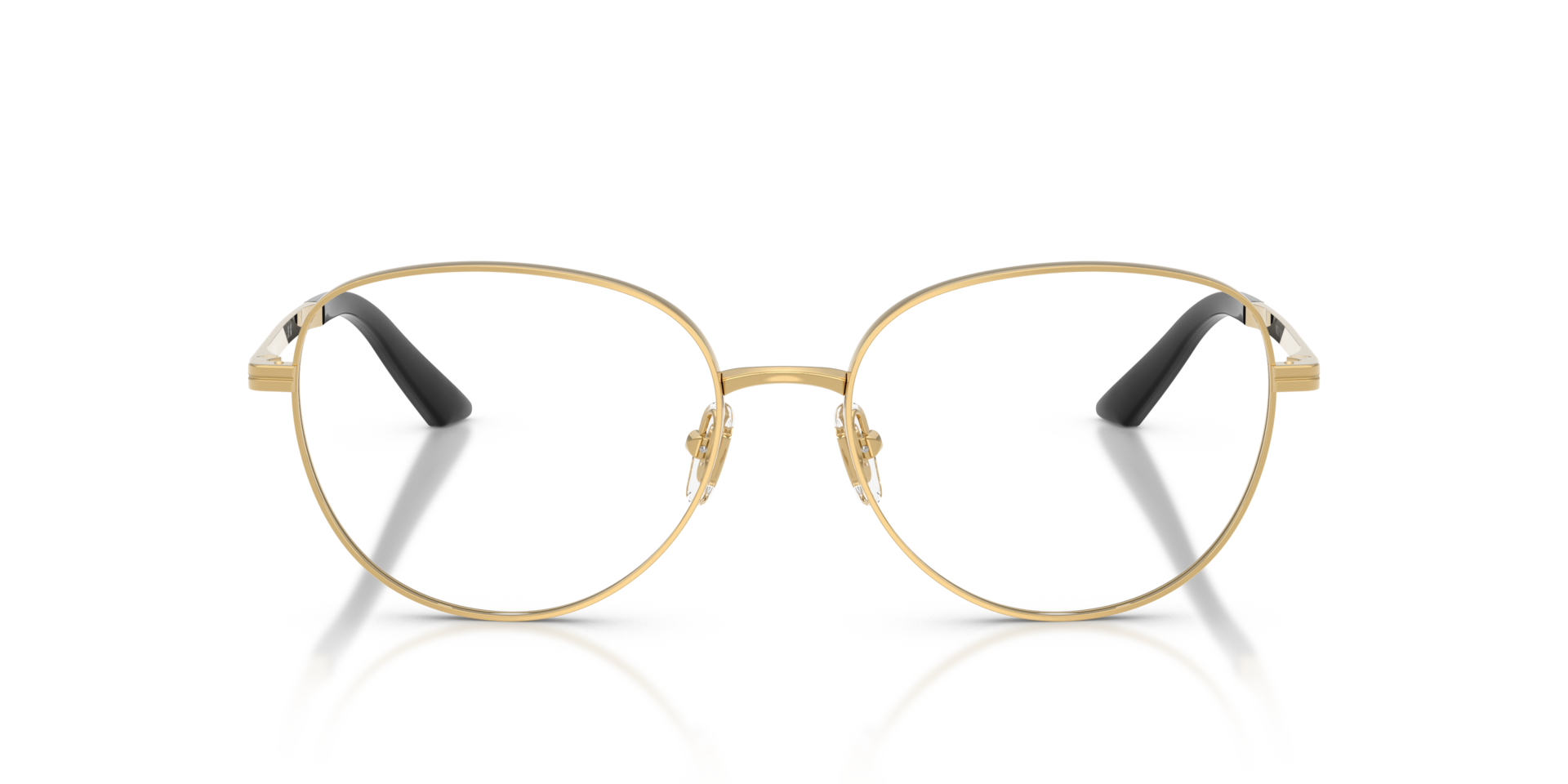 VE1312 Goud MetaalEyeglass Frames van B24, Vooraanzicht