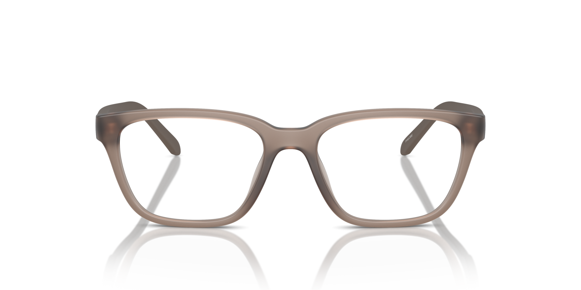 AN7250U Frosted Tabacco KunststofEyeglass Frames van B24, Vooraanzicht