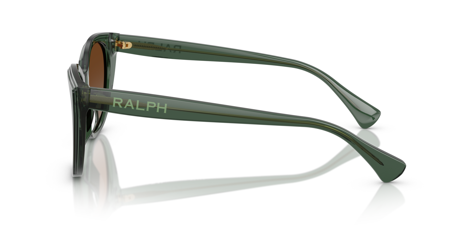 RA5324U Shiny Transparent Green AcetaatSunglass Frames van B24, Zijaanzicht