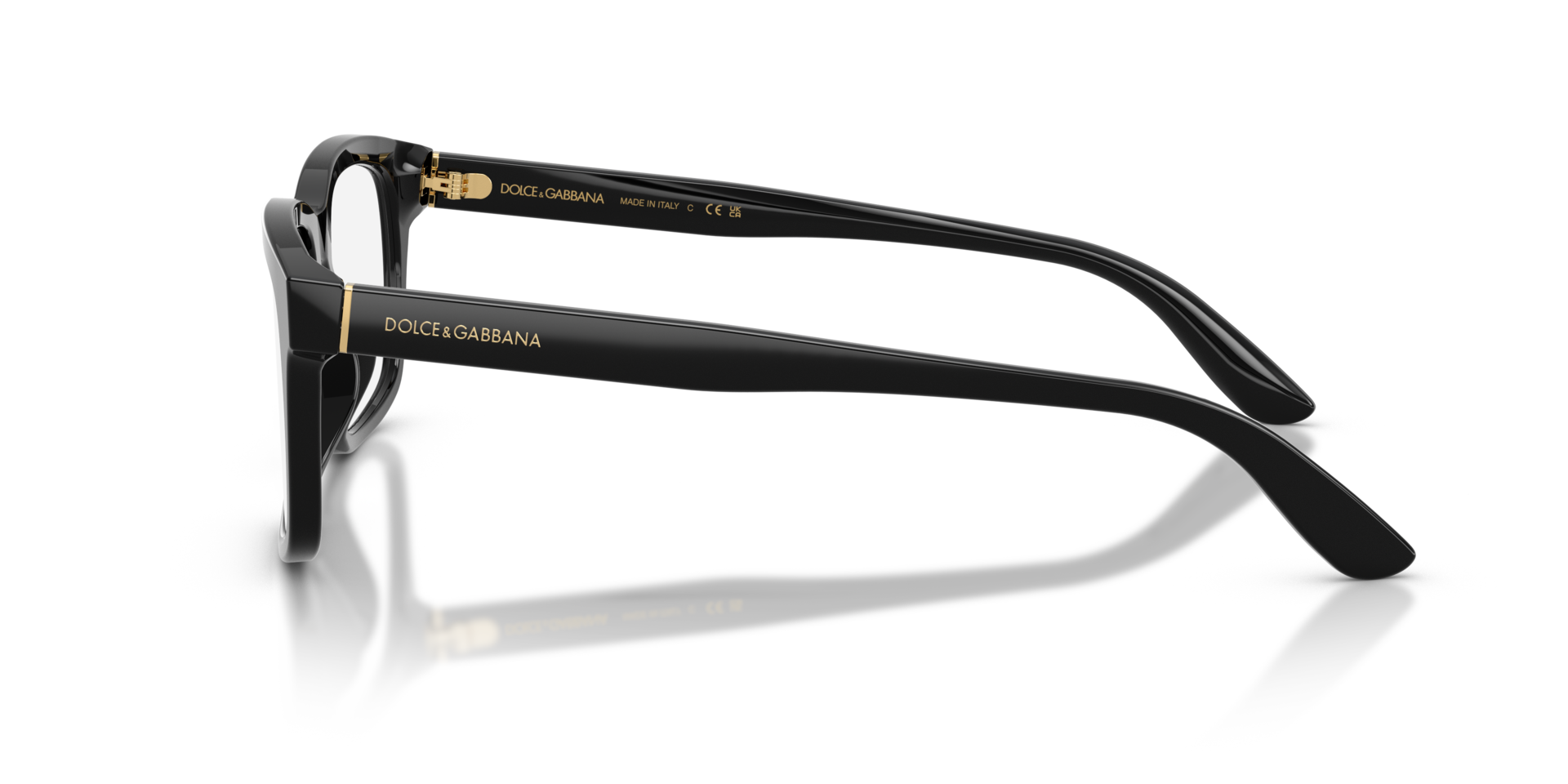 DG3453 Schwarz AcetatEyeglass Frames von B24, Seitenansicht