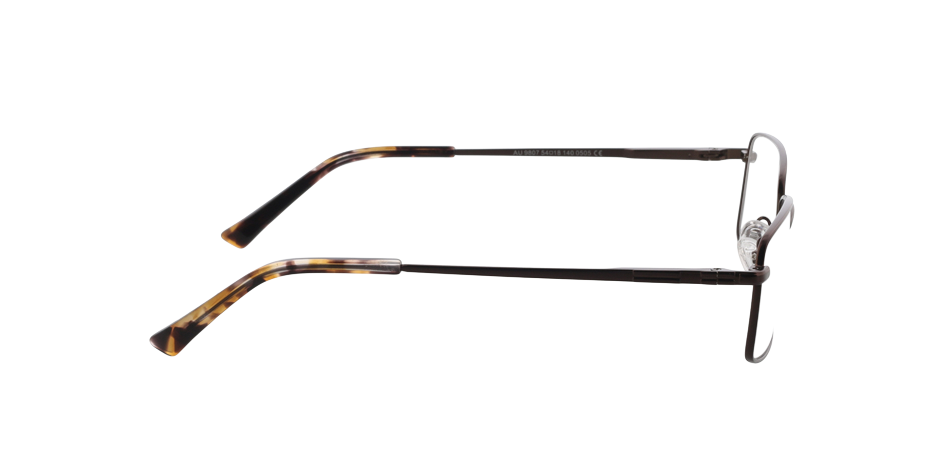 Walker Matt Brown  &  Havana MetallEyeglass Frames von B24, Seitenansicht