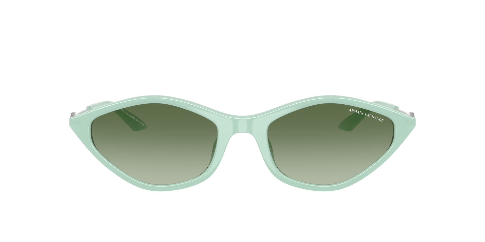 AX4152SU Opalescent Green KunststofSunglass Frames van B24, met getinte lenzen