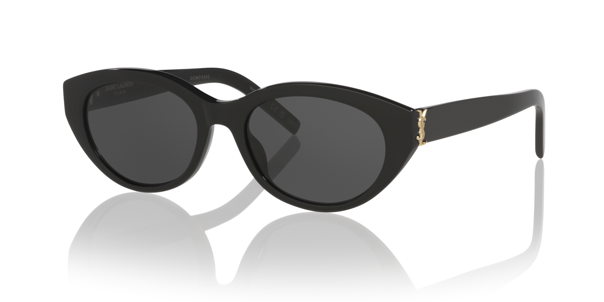 SL M148 Zwart AcetaatSunglass Frames van B24, Hoekweergave