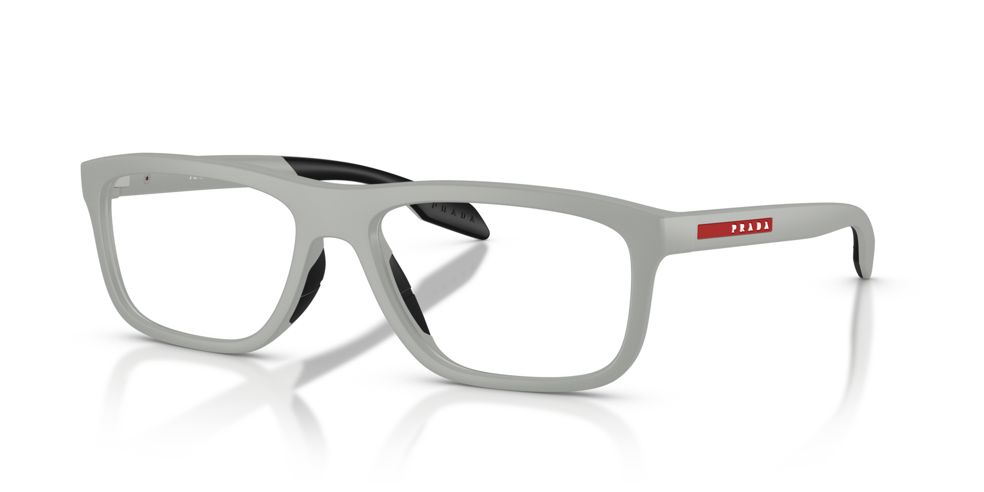 PS 05TV Matt Grau KunststoffEyeglass Frames von B24, Dreiviertelansicht