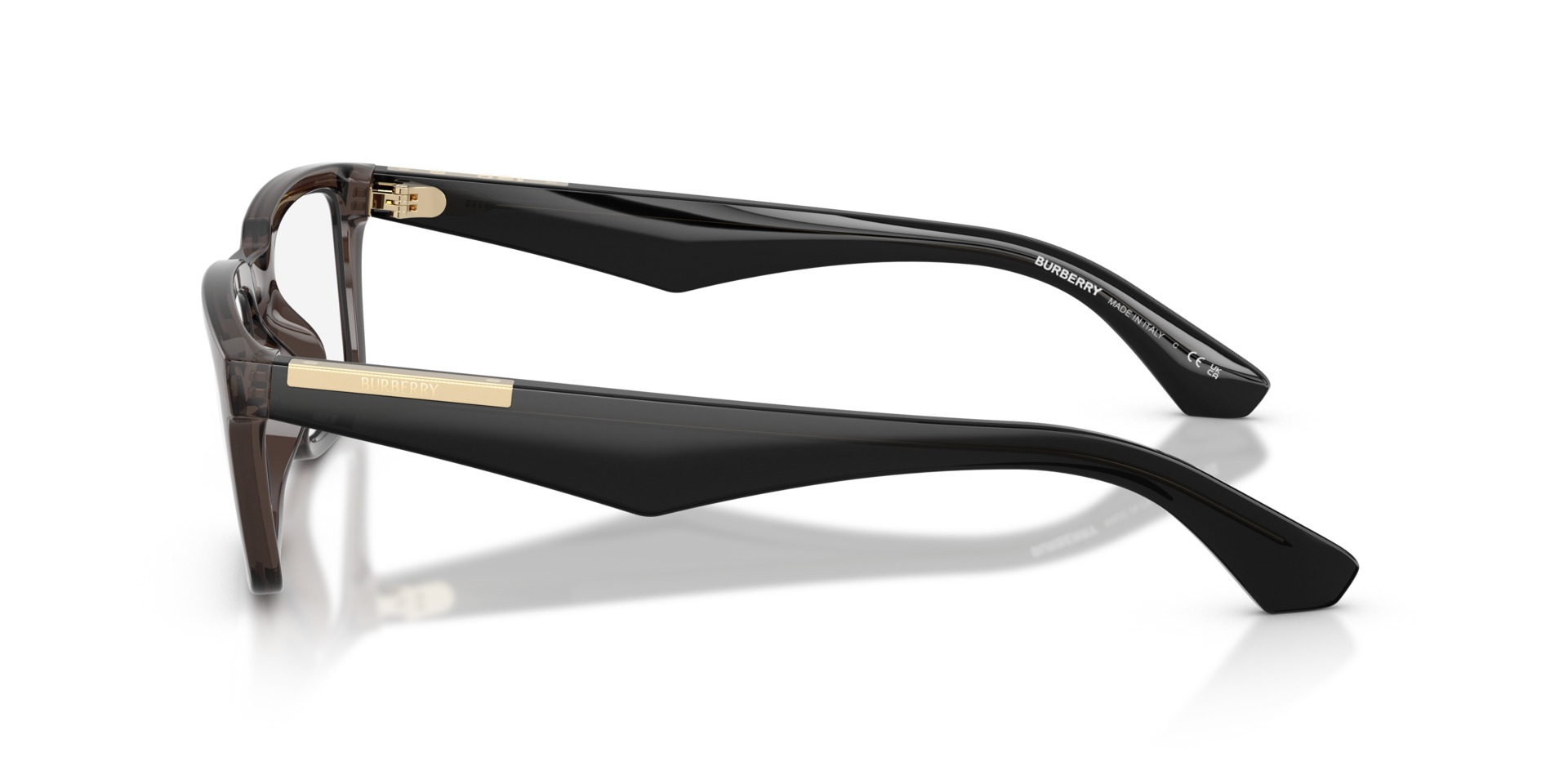 BE2428U Grijs KunststofEyeglass Frames van B24, Zijaanzicht