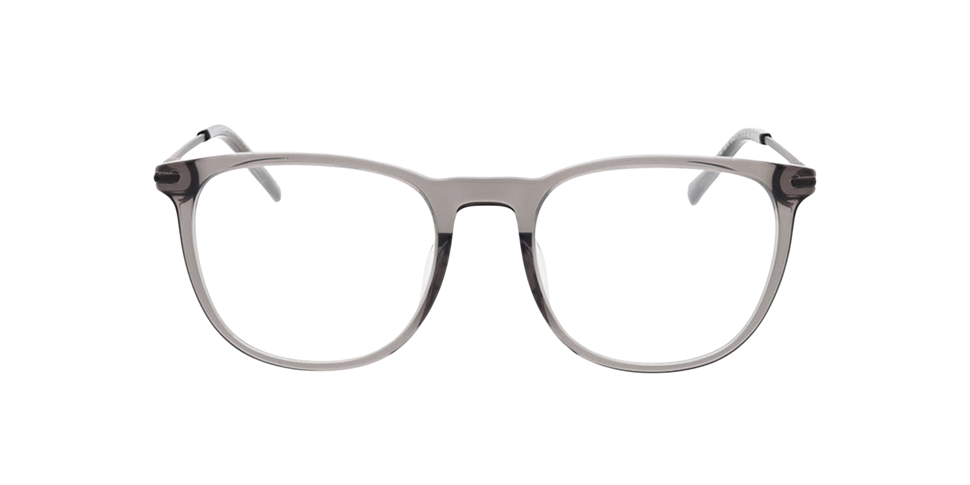 Bradford Crystal Grau AcetatEyeglass Frames von B24, Vorderansicht