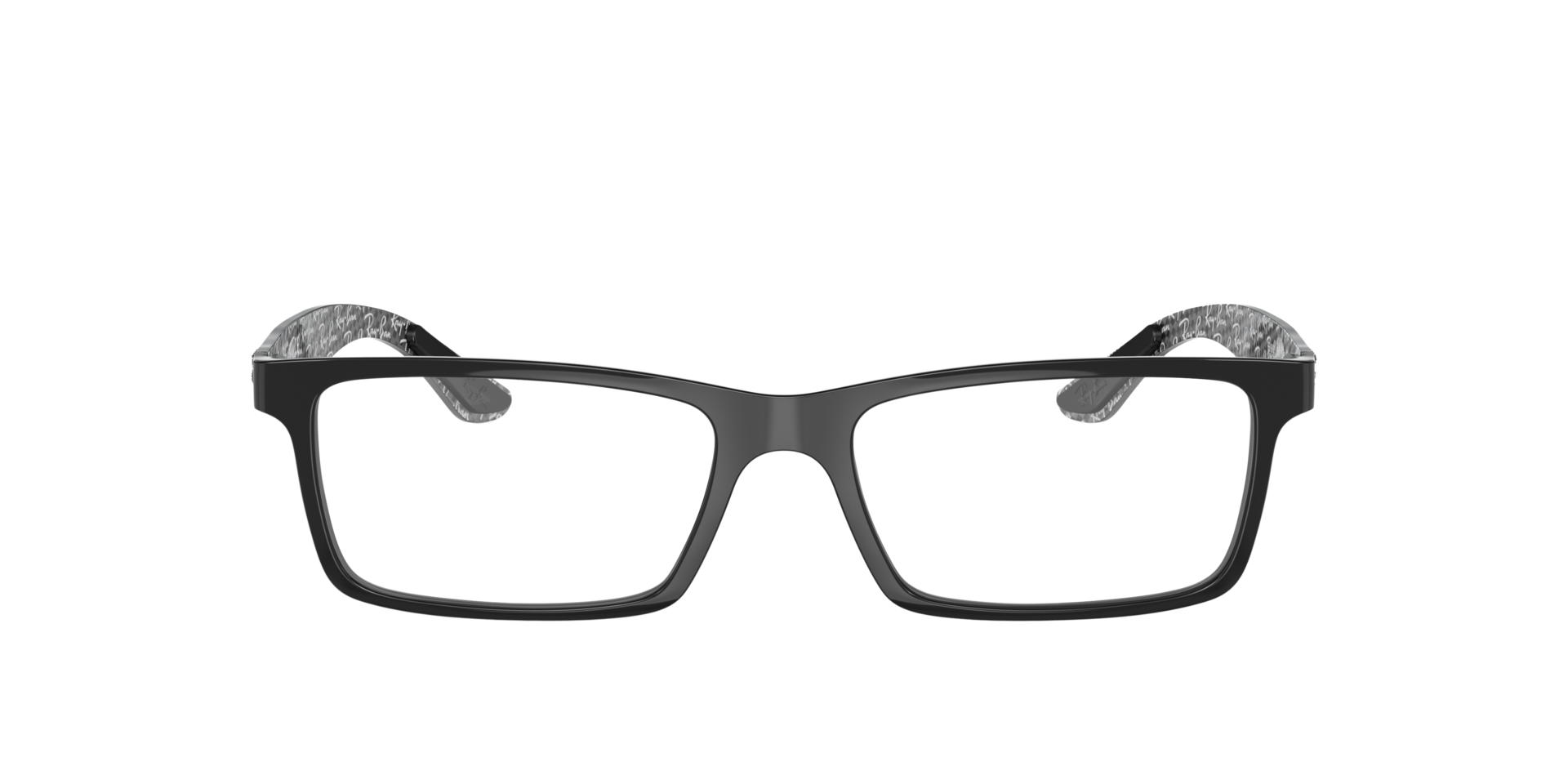 RB8901 Schwarz auf Grau KunststoffEyeglass Frames von B24, Vorderansicht