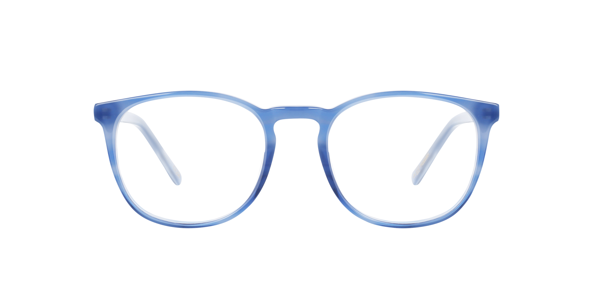 Owen Steel Blue AcetaatEyeglass Frames van B24, Vooraanzicht
