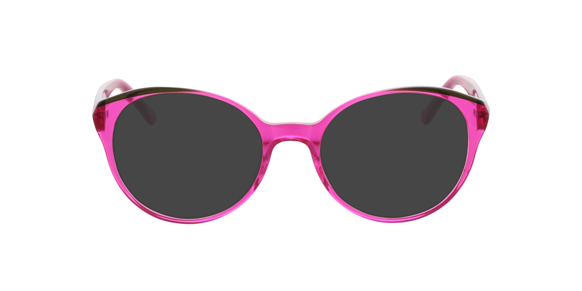 Erica Kristal roze  &  kristal kaki AcetaatEyeglass Frames van B24, met getinte lenzen
