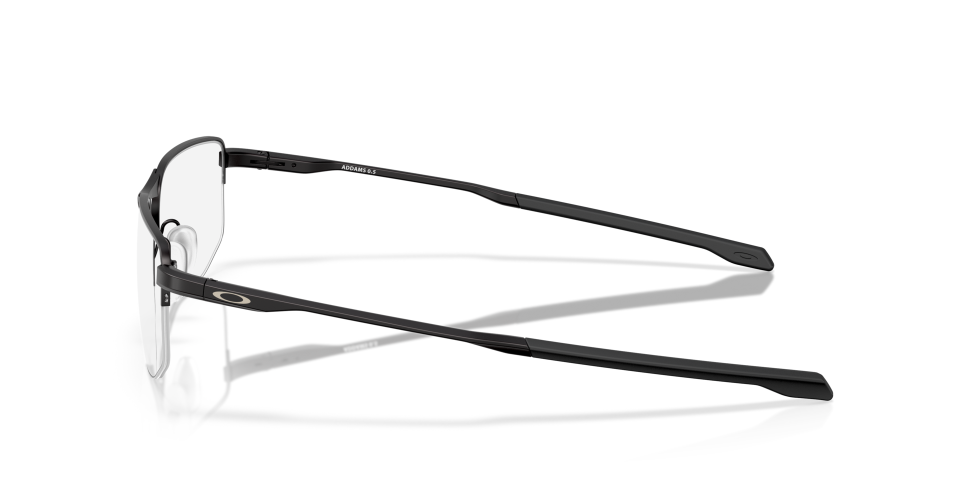 Addams 0.5 Schwarz satiniert MetallEyeglass Frames von B24, Seitenansicht