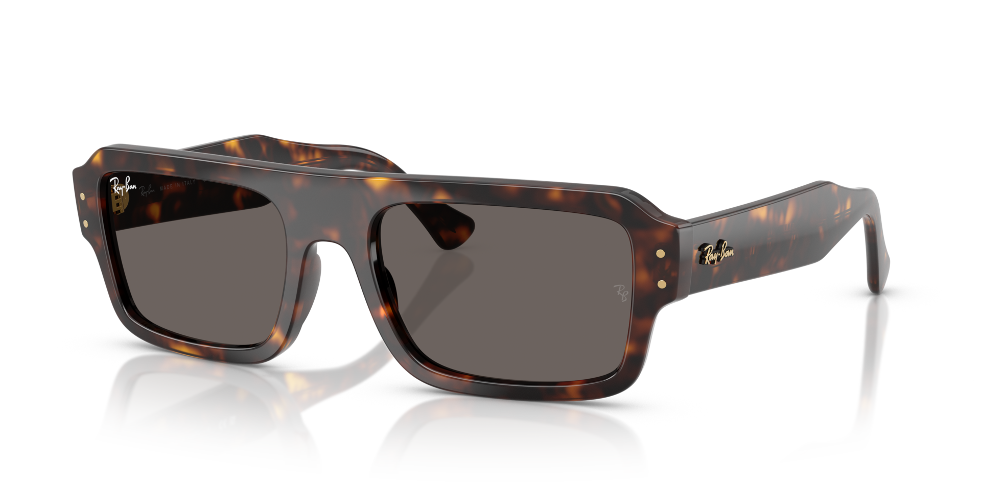 RB4454 Havana KunststoffSunglass Frames von B24, Dreiviertelansicht