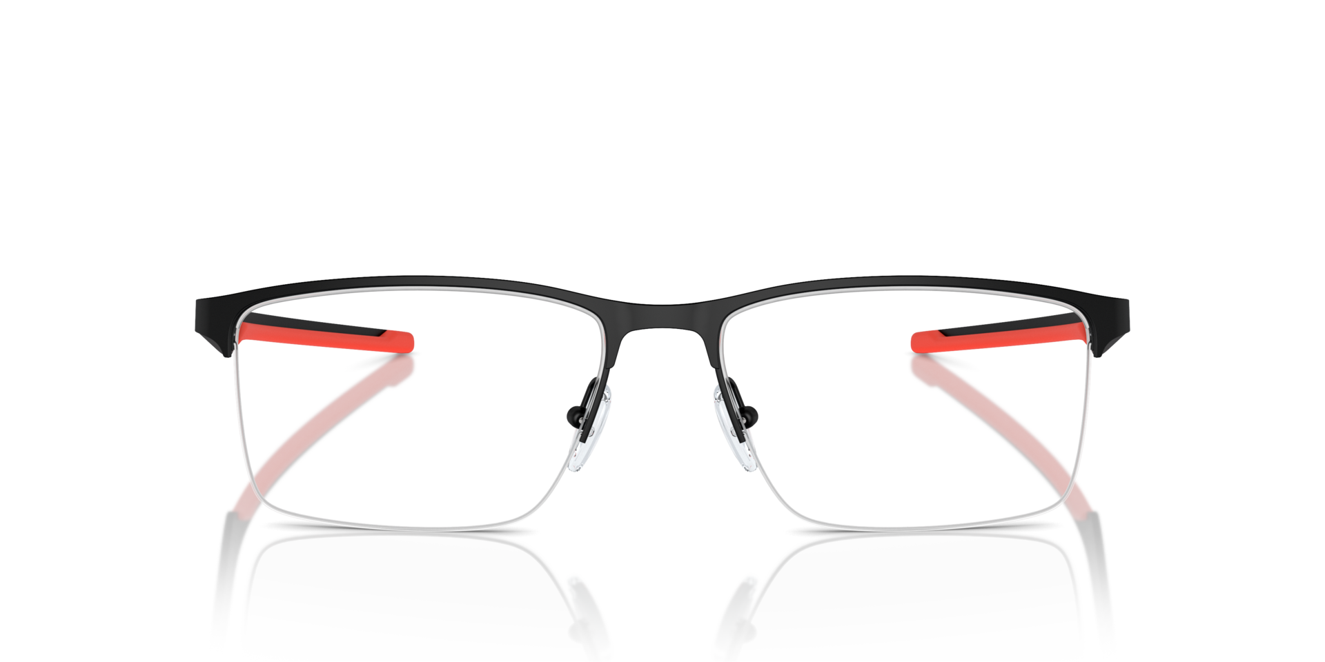 FZ7003 Matt Schwarz MetallEyeglass Frames von B24, Vorderansicht