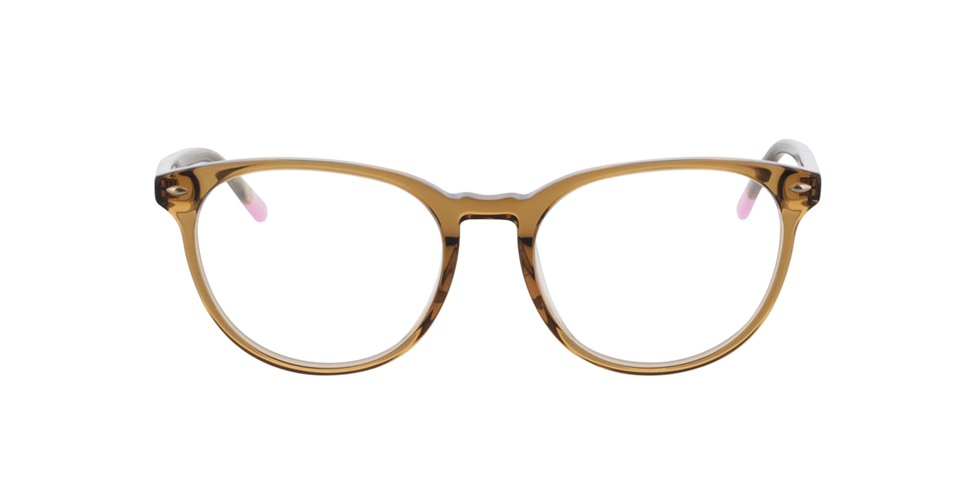 London Kristal bruin  &  roze pootje AcetaatEyeglass Frames van B24, Vooraanzicht
