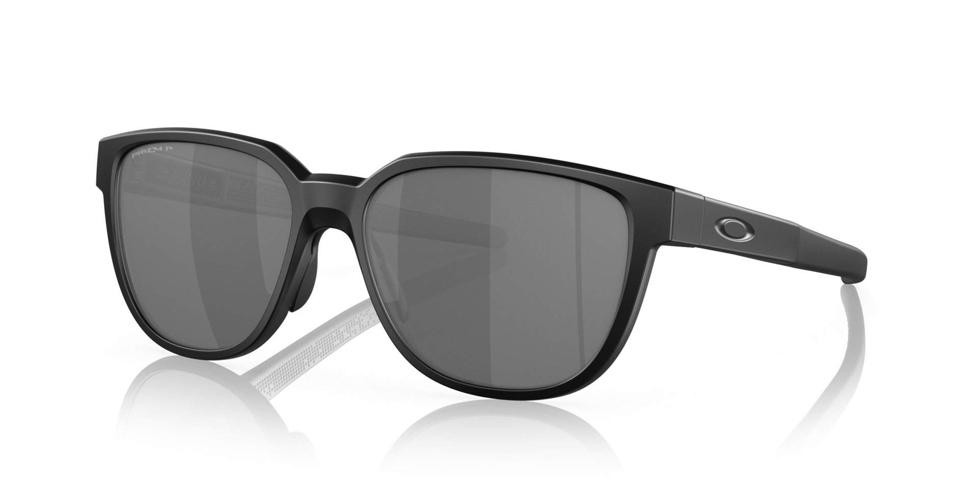 ACTUATOR Matzwart KunststofSunglass Frames van B24, Hoekweergave